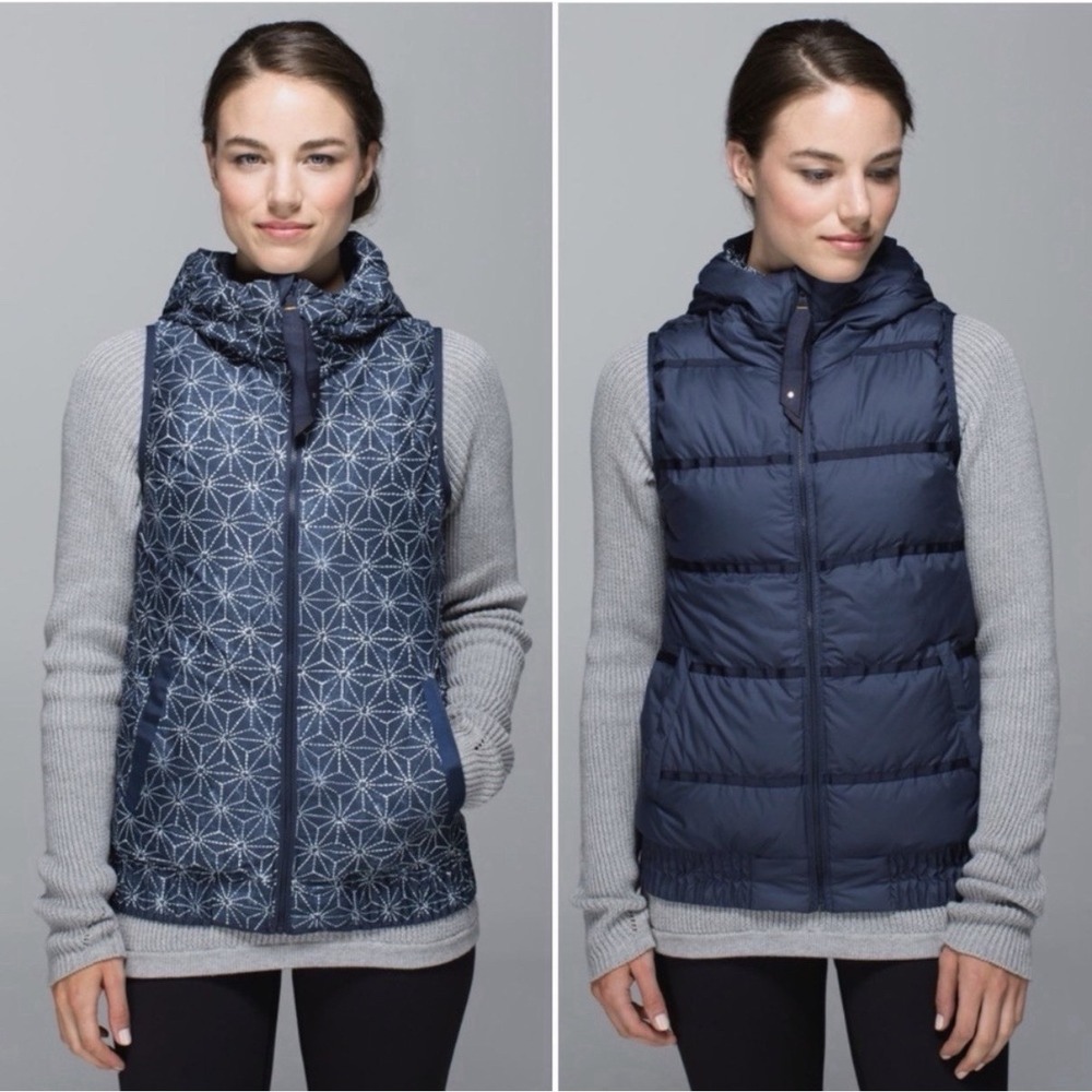 Lululemon Chilly Chill Puffy Reversible Vest Women's Size 6